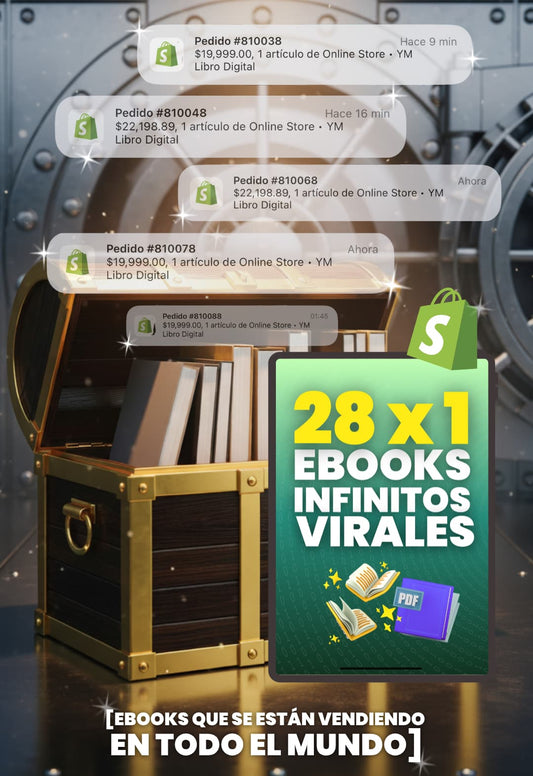 28x1 Ebooks Infinitos Virales + 4 Bonus Exclusivos !